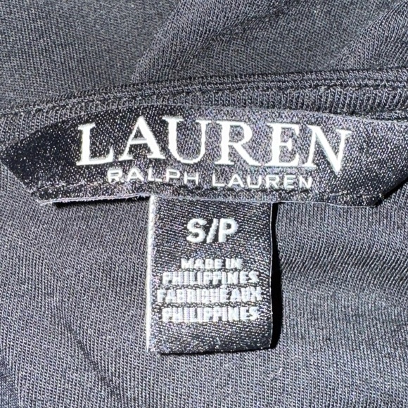 Lauren Ralph Lauren Wide Leg Cropped Stretchy Button Casual Jumpsuit Size S GUC - Picture 10 of 14